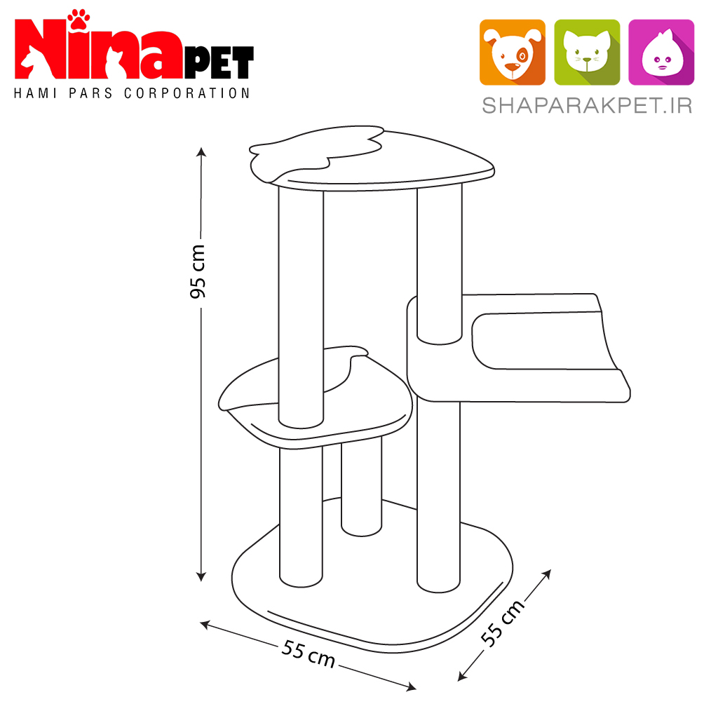 درخت گربه میوهای A نیناپت کد 6500 - Image 2